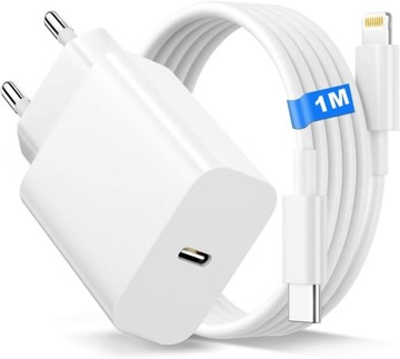 Zestaw Szybka Ładowarka do iPhone Sieciowa Usb Type-c Kabel 3000mA