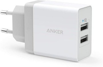 Ładowarka sieciowa Anker 24W 2-Port Usb-a PowerIQ 24 W uniwersalna