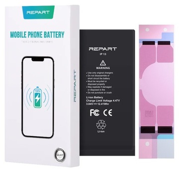Bateria Akumulator do Apple iPhone 13 Zwiększona pojemność 3450mAh Repart