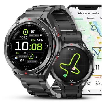 Smartwatch Męski Gps Menu Polskie Wodoodporny Sport Rozmowy Smart Watch Pl