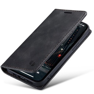 Etui Z Klapką Spacecase Wallet Skórzane Do Iphone 14 Pro Max