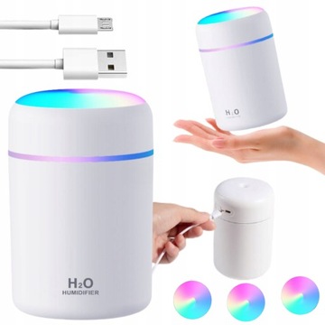 Mini Nawilżacz Powietrza Dyfuzor Zapachowy Rgb Aromaterapia Lampka Nocna