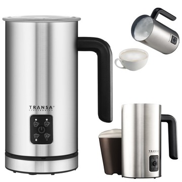 Spieniacz do mleka z Podgrzewaczem 2 Mieszadełka 4 Tryby Spieniania 500W