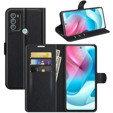 Etui Z Klapką Litchi Obudowa Pokrowiec Case Kabura Do Moto G60S