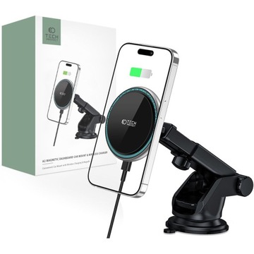 Uchwyt Samochodowy Na Telefon Z Ładowarką Indukcyjną Magsafe Tech-protect A