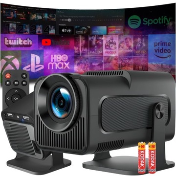 Heelly Projektor Rzutnik Android Tv Wifi Led Mini Przenośny Smart Głośnik Obrotowy