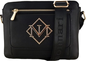 Monnari Torebka Damska Listonoszka Z kieszoną i biżuteryjnym logo