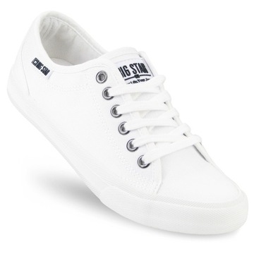 Trampki Big Star Białe damskie Buty tenisówki niskie sneakersy W274835 41