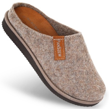 Kapcie Męskie Filcowe Ciepłe Pantofle Domowe Laczki Klapki 40-46 PanSzew