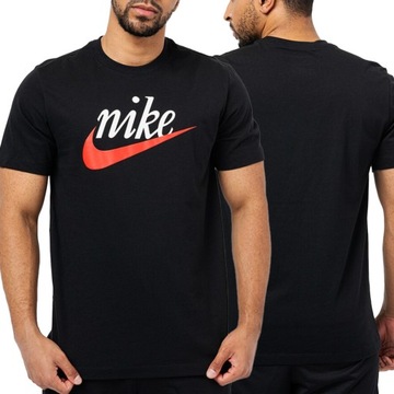 Nike t-shirt męski sportowy czarny koszulka klasyczna DZ3279-010 M