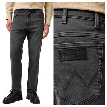 Wrangler Texas Whispered Wash Spodnie Męskie Jeans Proste Klasyczne W33 L30
