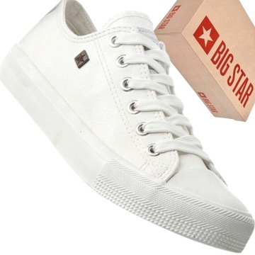 Trampki damskie Big Star V274869 białe sportowe tenisówki