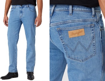 Wrangler Texas męskie proste spodnie jeansowe Good Shot klasyczne W40 L32