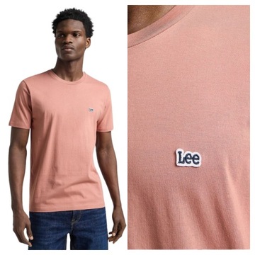 Koszulka Męska Lee Ss Patch Logo Tee Klasyczna Bawełniana M