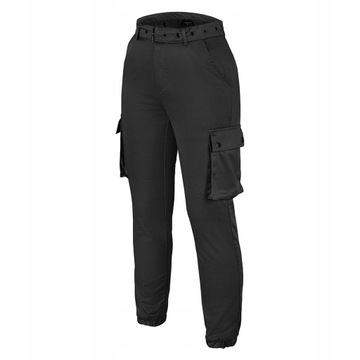 Spodnie damskie bojówki wojskowe taktyczne Mil-Tec Army Black Xs