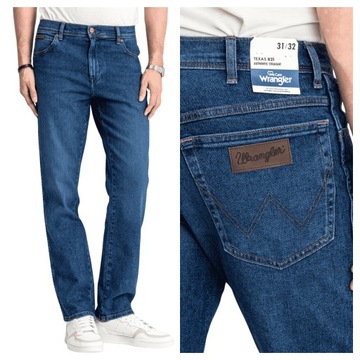 Wrangler Texas The Rock Spodnie Męskie Jeans Proste Klasyczne W31 L32