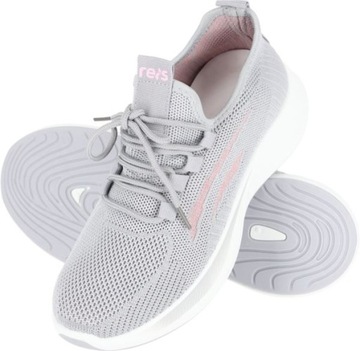 Buty sportowe Damskie Cora ultra lekkie i przewiewne Szaro-stalowe r. 41