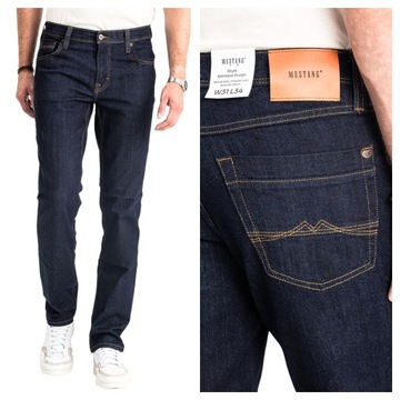 Mustang Washington Straight Spodnie Męskie Jeans Proste Klasyczne W34 L30