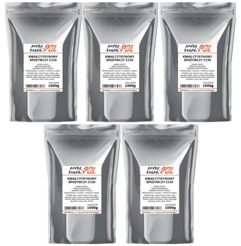 Kwasek Cytrynowy 5kg Kwas spożywczy czysty naturalny Kol-Pol