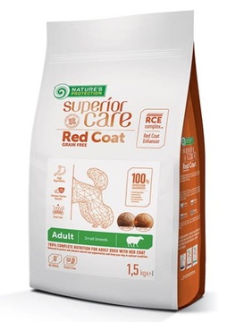 Nature's Protection Red Coat Grain Free Jagnięcina Adult Small Breeds 1.5 kg
