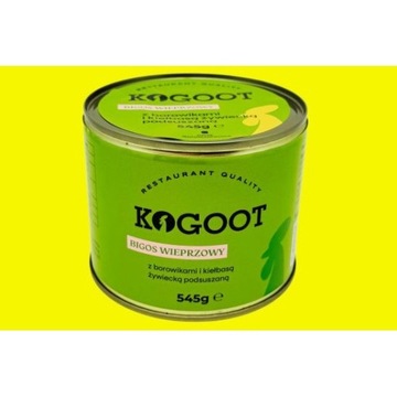 Kogoot Bigos wieprzowy z borowikami i kiełbasą żywiecką podsuszaną 545g