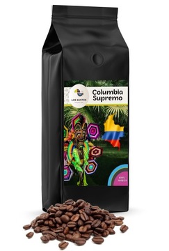Kawa ziarnista 1kg Kolumbia Supremo 100% Arabica Świeżo Palona -los Gustos