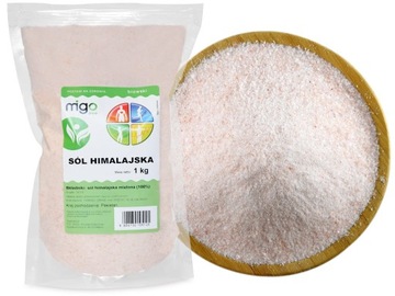 Sól Himalajska Drobna, Różowa 1Kg MIGOgroup