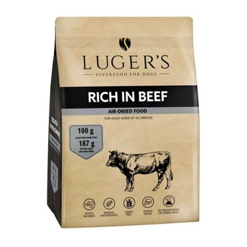 Lugers karma suszona dla psa bogata w wołowinę 1 kg