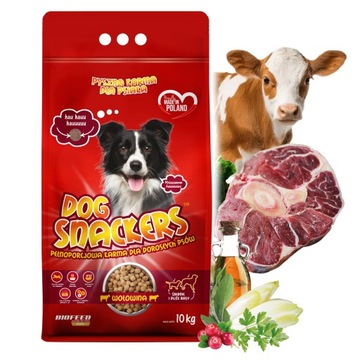 BIOFEED DOG SNACKERS ADULT WOŁOWINA 10KG