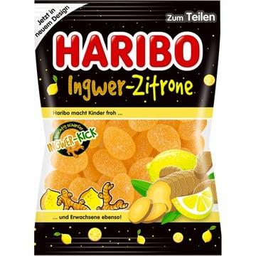Haribo Ingwer Zitrone żelki imbir i cytryna 160g De