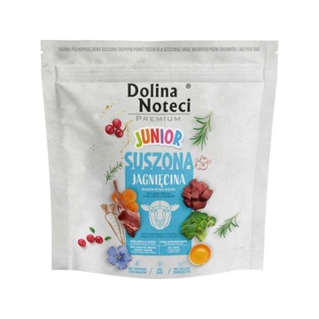 Dolina Noteci Karma suszona dla psa Premium junior jagnięcina 1 kg