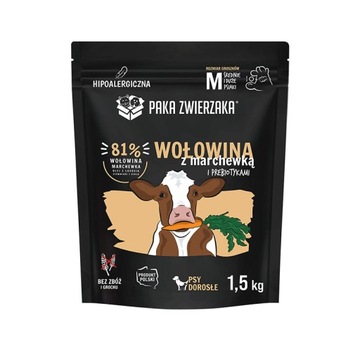 PAKA ZWIERZAKA Seventh Heaven Karma sucha Wołowina z marchewką M 1,5kg -