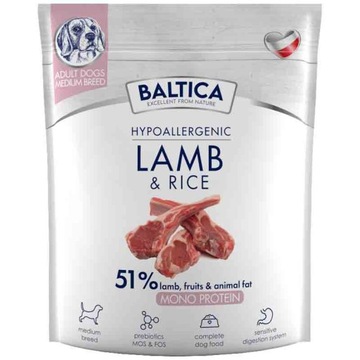 Baltica Monoprotien Adult Lamb Rice M 1 kg