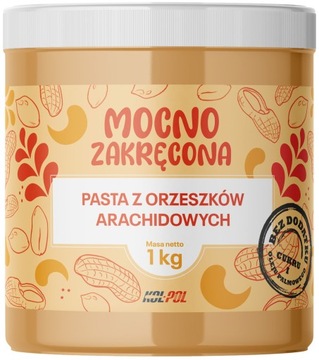 Masło Orzechowe 1kg Pasta orzechowa 100% Orzechy naturalne gładkie Kol-Pol