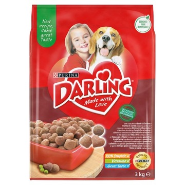 Purina Darling sucha karma dla psa z wołowiną i dodatkiem wyselekcjonowanych warzyw 3kg