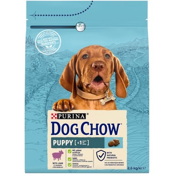 Karma dla szczeniąt PURINA Dog Chow Puppy, jagnięcina, 2,5 kg.