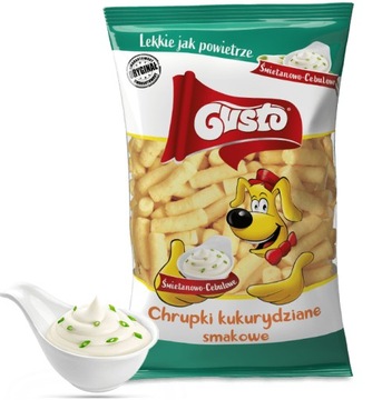 Gusto Chrupki Kukurydziane O Smaku Śmietanowo-cebulowym 100G