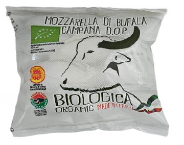 Mozzarella di bufala (z mleka bawolego) kulka bio 250 g (125 g) biologica