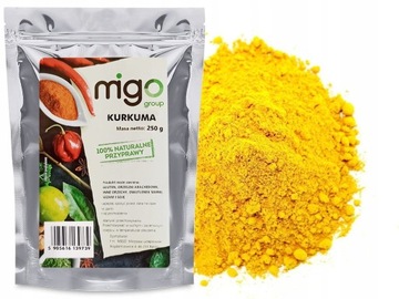 Kurkuma mielona naturalna 250g MIGogroup