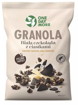 One Day More Musli Granola Biała Czekolada z Ciastkami 350g