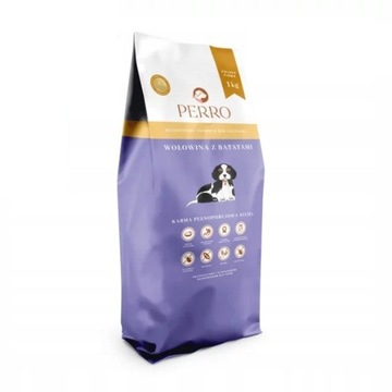 PERRO Karma sucha Junior Wołowina z batatami 1 KG