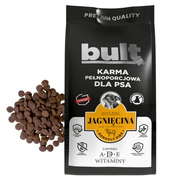 BULT BULT DLA PSÓW DOROSŁY MAŁYCH RAS Z JAGNIĘCINĄ 3KG