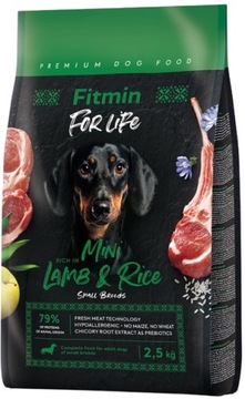 FITMIN For Life Lamb&Rice Mini 2,5kg