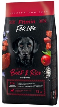 FITMIN dog For Life Beef & Rice 12kg