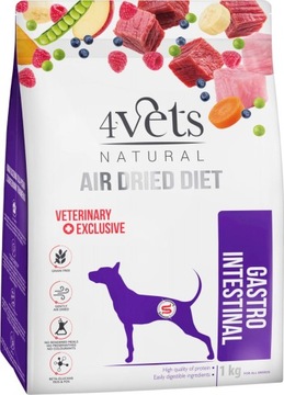 DOLINA NOTECI 4Vets Natural Gastro Intestinal karma suszona dla psów z zaburzeniami trawienia 1kg
