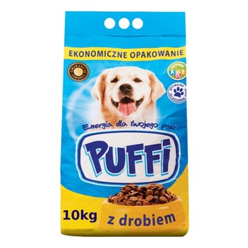 Karma Z Kurczakiem Dla Psów Dorosłych Puffi 10 Kg