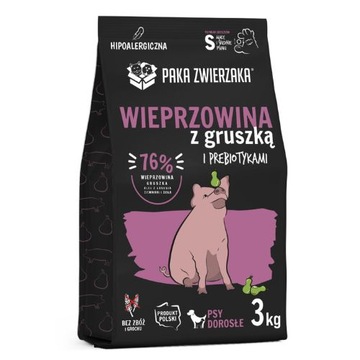 Paka Zwierzaka - Karma sucha SH Wieprzowina z gruszką 
