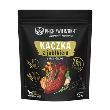 PAKA ZWIERZAKA sucha karma Seven’th Heaven Duck & Apple  (Kaczka i jabłko) 1,5 kg