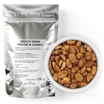 Orzechy Ziemne W Karmelu orzeszki prażone 1kg