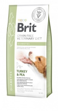 Brit VET Brit Veterinary Diet Diabetes Turkey&Pea Sucha Karma dla psa op 2kg